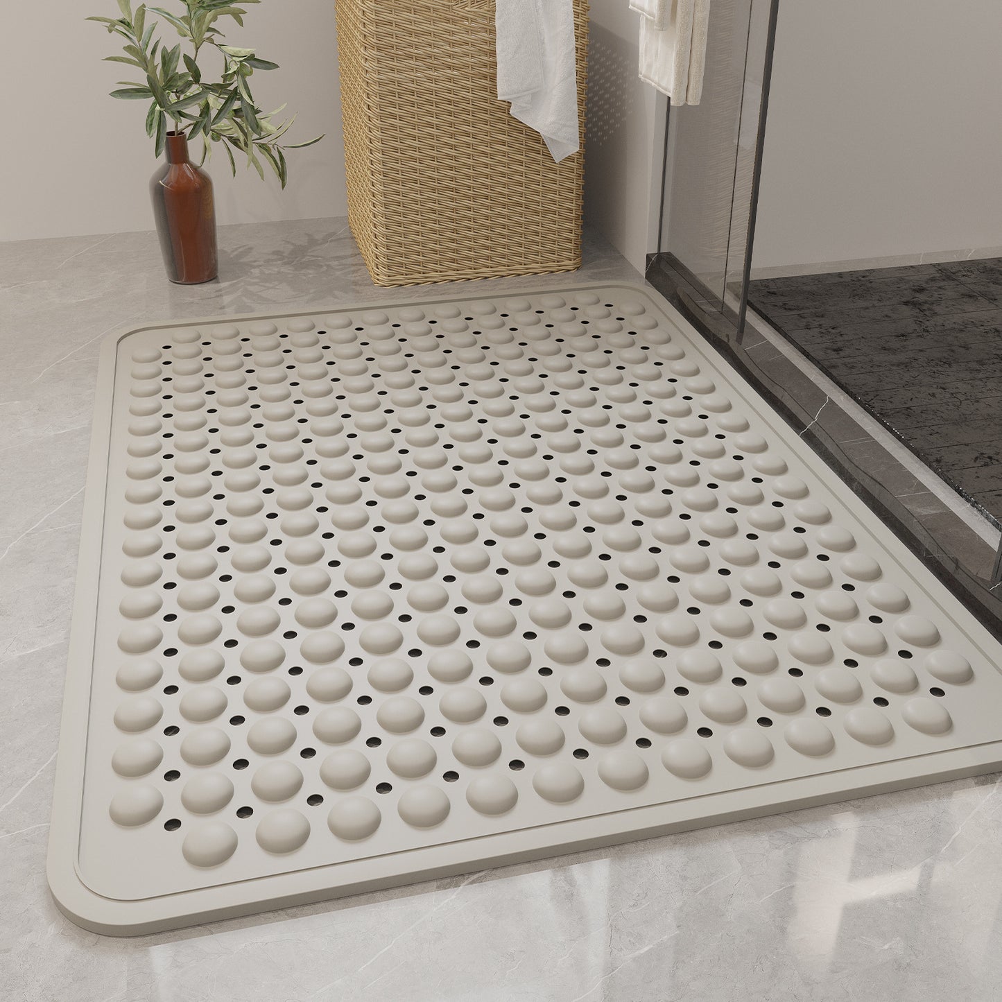 Environmentally Friendly TPE Non-Slip Bathroom Mat