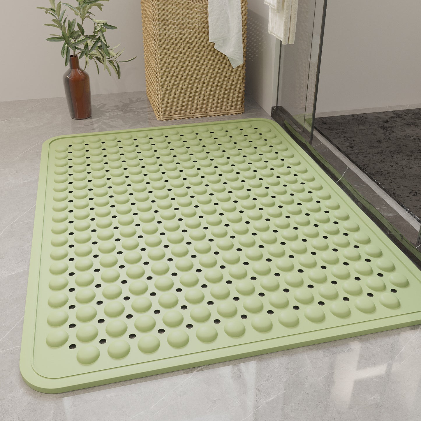Environmentally Friendly TPE Non-Slip Bathroom Mat