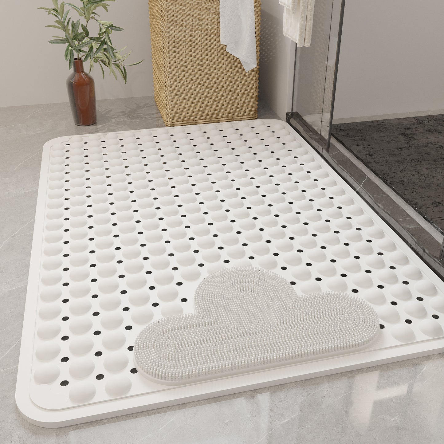 Environmentally Friendly TPE Non-Slip Bathroom Mat