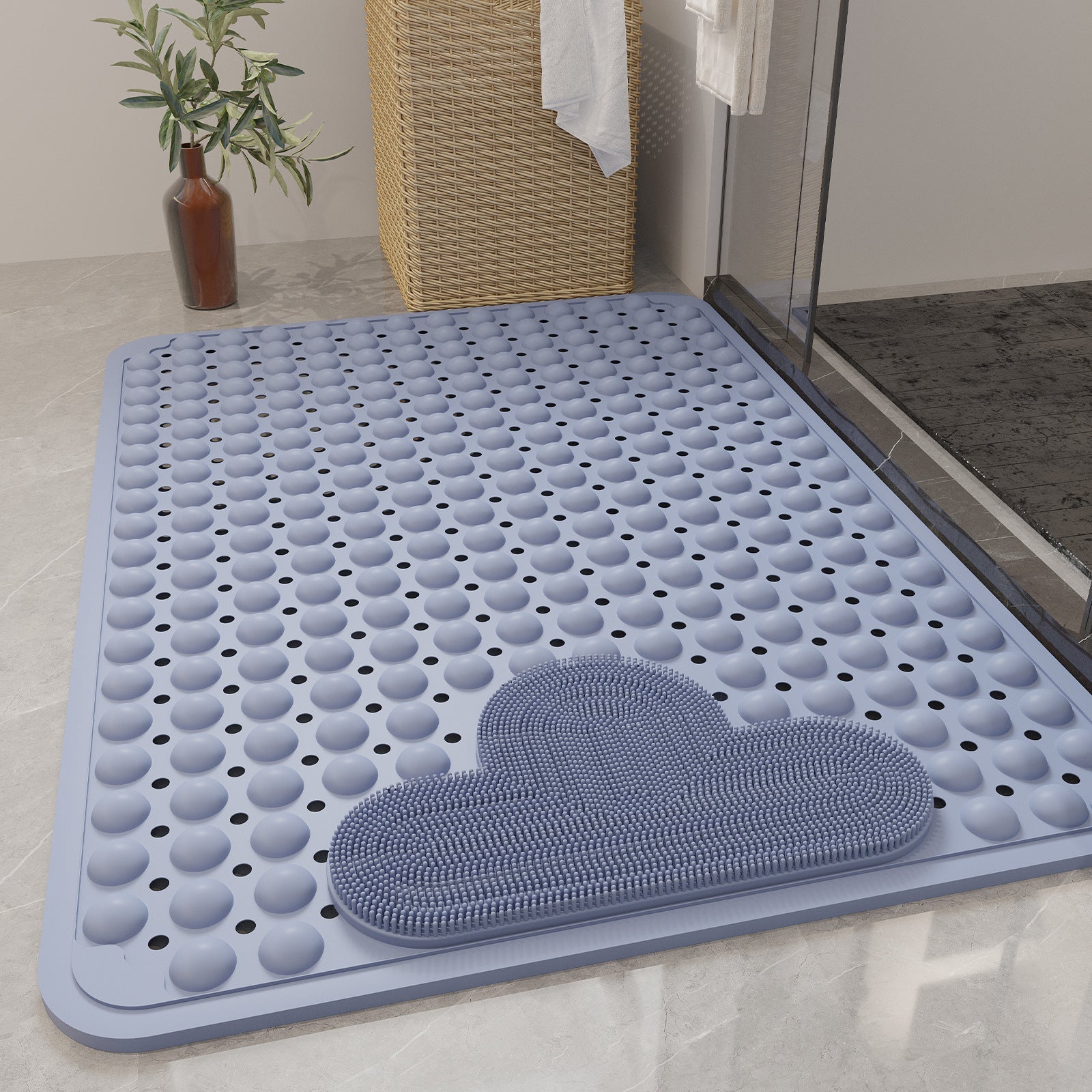 Environmentally Friendly TPE Non-Slip Bathroom Mat