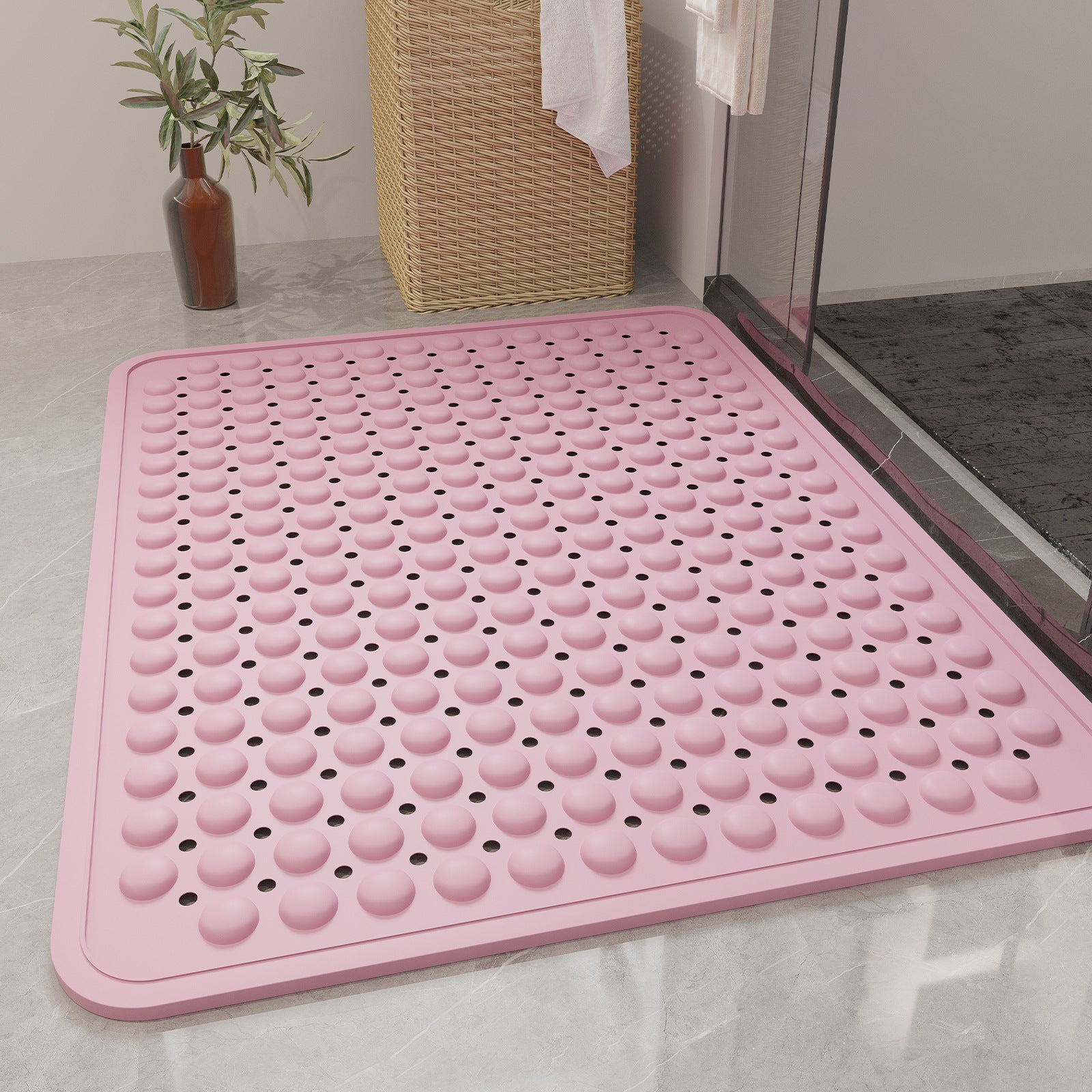 Environmentally Friendly TPE Non-Slip Bathroom Mat
