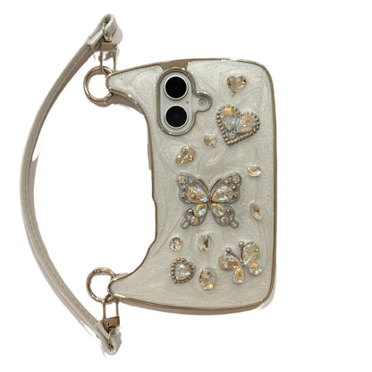 Epoxy Diamond Butterfly iPhone Case