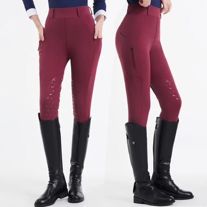 Equestrian Riding Pants Slim Fit Elastic Non-Slip