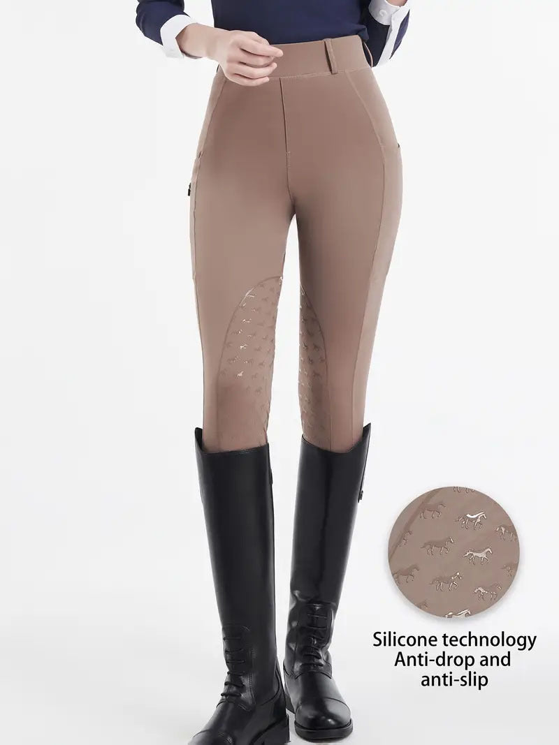 Equestrian Riding Pants Slim Fit Elastic Non-Slip