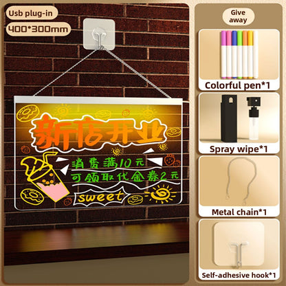 Erasable Fluorescent Board