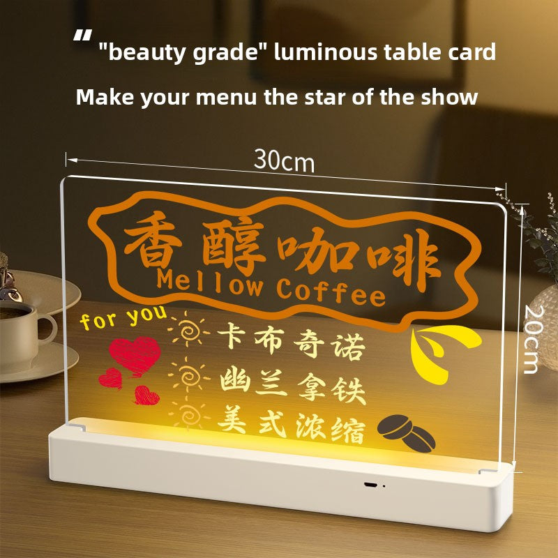 Erasable Fluorescent Board