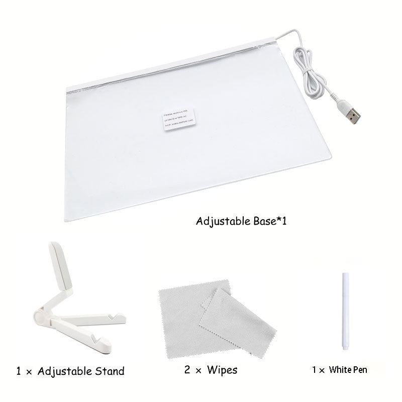 Erasable glowing message board
