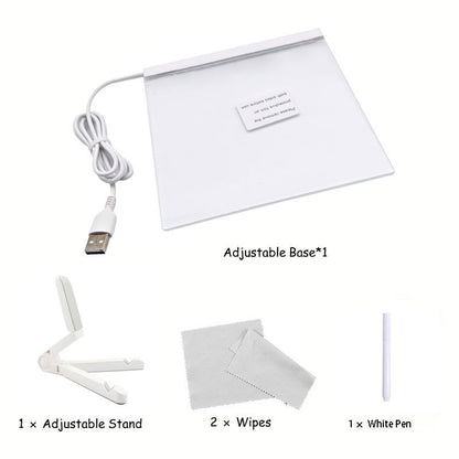 Erasable glowing message board