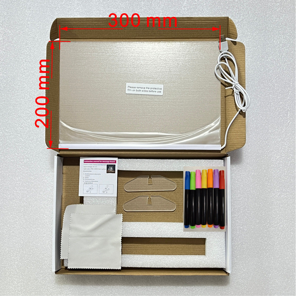 Erasable Handmade DIY Children's Luminous Drawing Board
