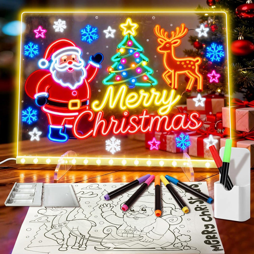Erasable Handmade DIY Children's Luminous Drawing Board
