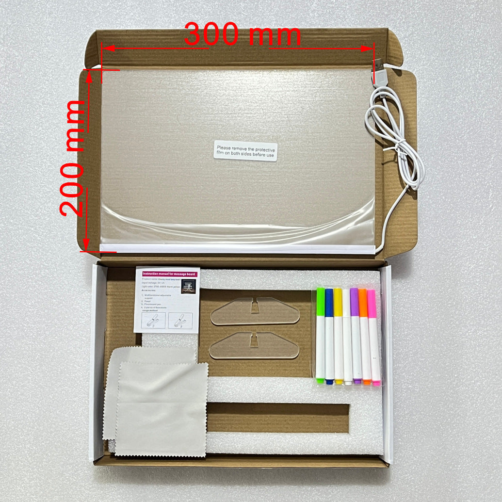 Erasable Handmade DIY Children's Luminous Drawing Board