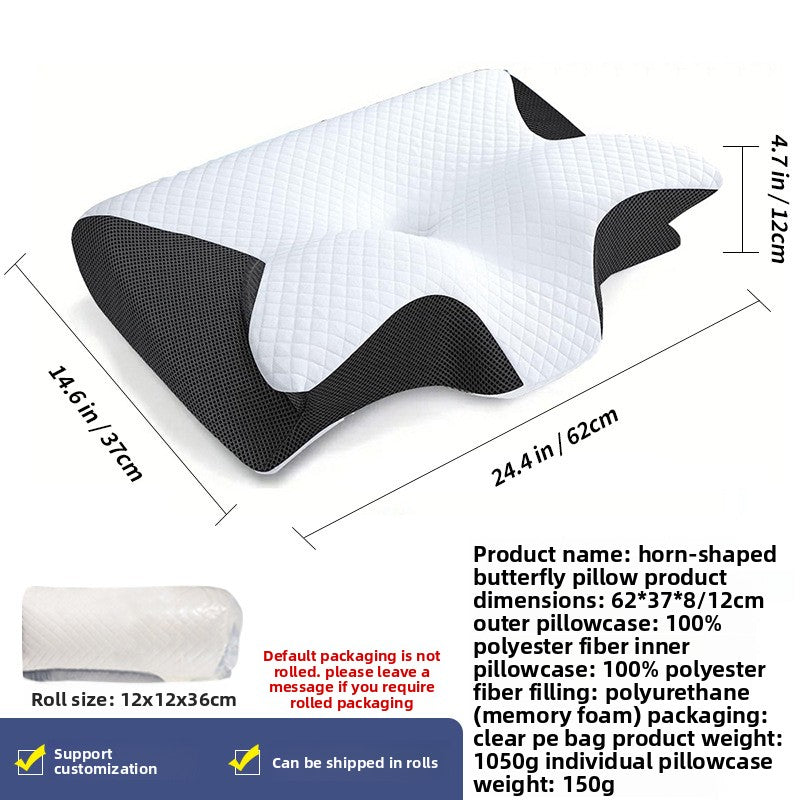 Ergonomic Butterfly Memory Foam Neck Pillow
