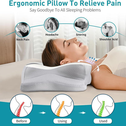 Ergonomic Butterfly Memory Foam Pillow