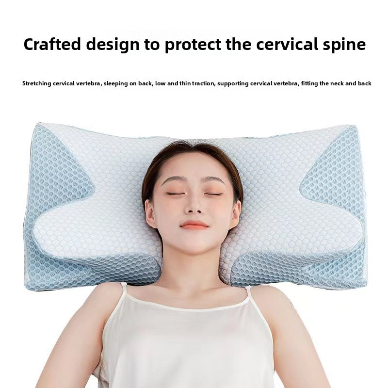 Ergonomic Butterfly Shape Memory Foam Neck Support Pillow