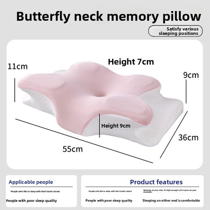 Ergonomic Butterfly Shape Memory Foam Pillow