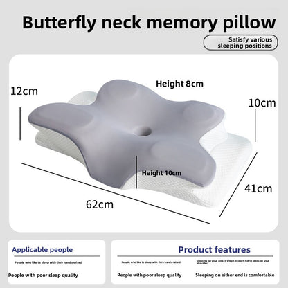 Ergonomic Butterfly Shape Memory Foam Pillow