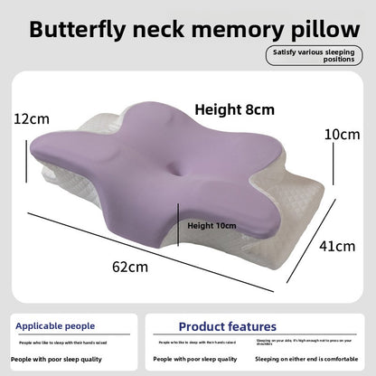 Ergonomic Butterfly Shape Memory Foam Pillow