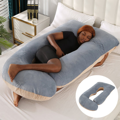 Ergonomic J-Shaped Pregnancy Pillow