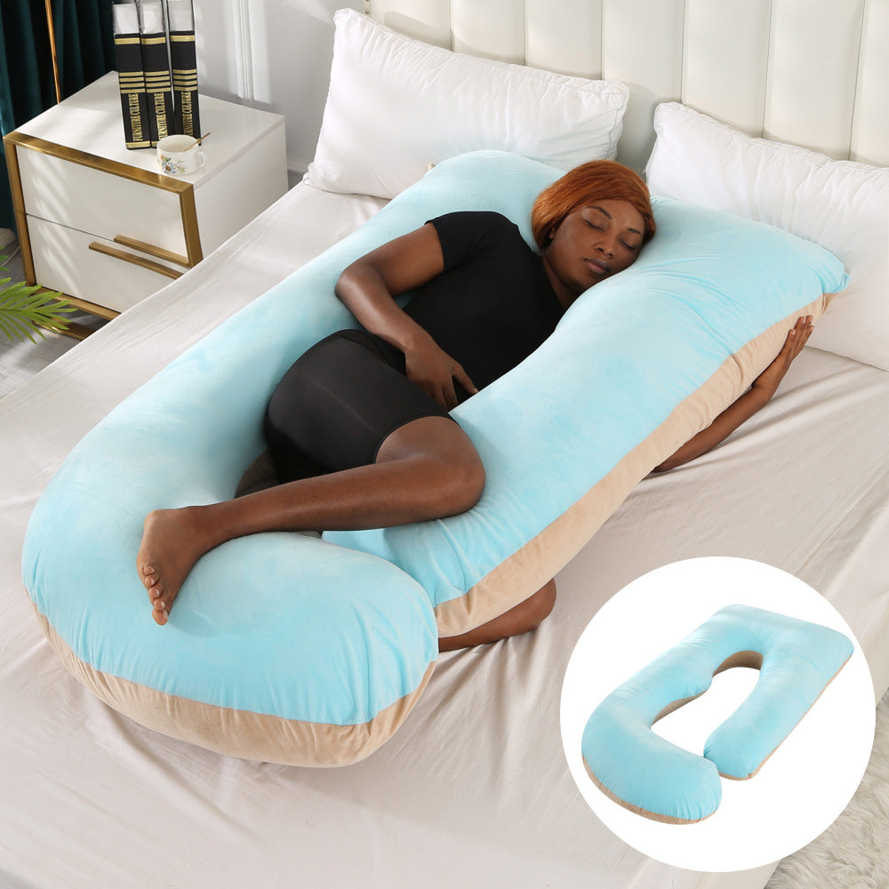 Ergonomic J-Shaped Pregnancy Pillow