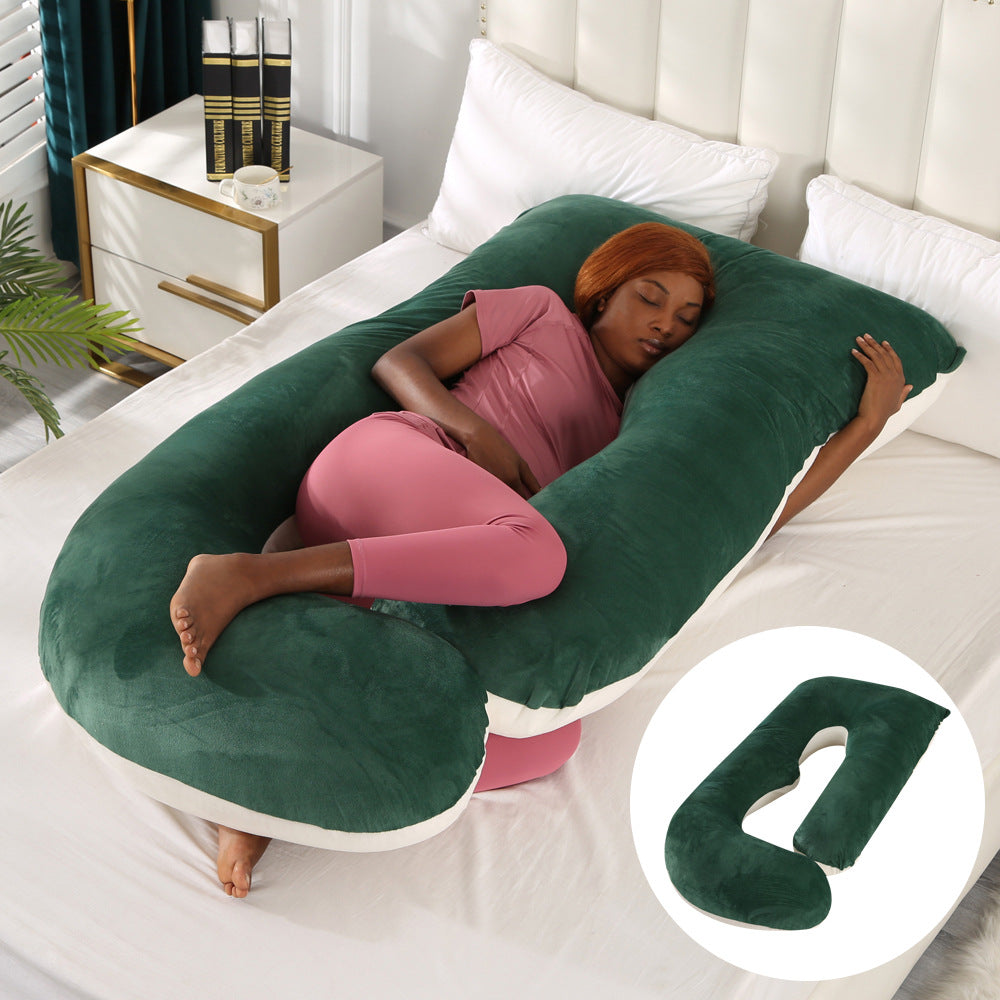 Ergonomic J-Shaped Pregnancy Pillow