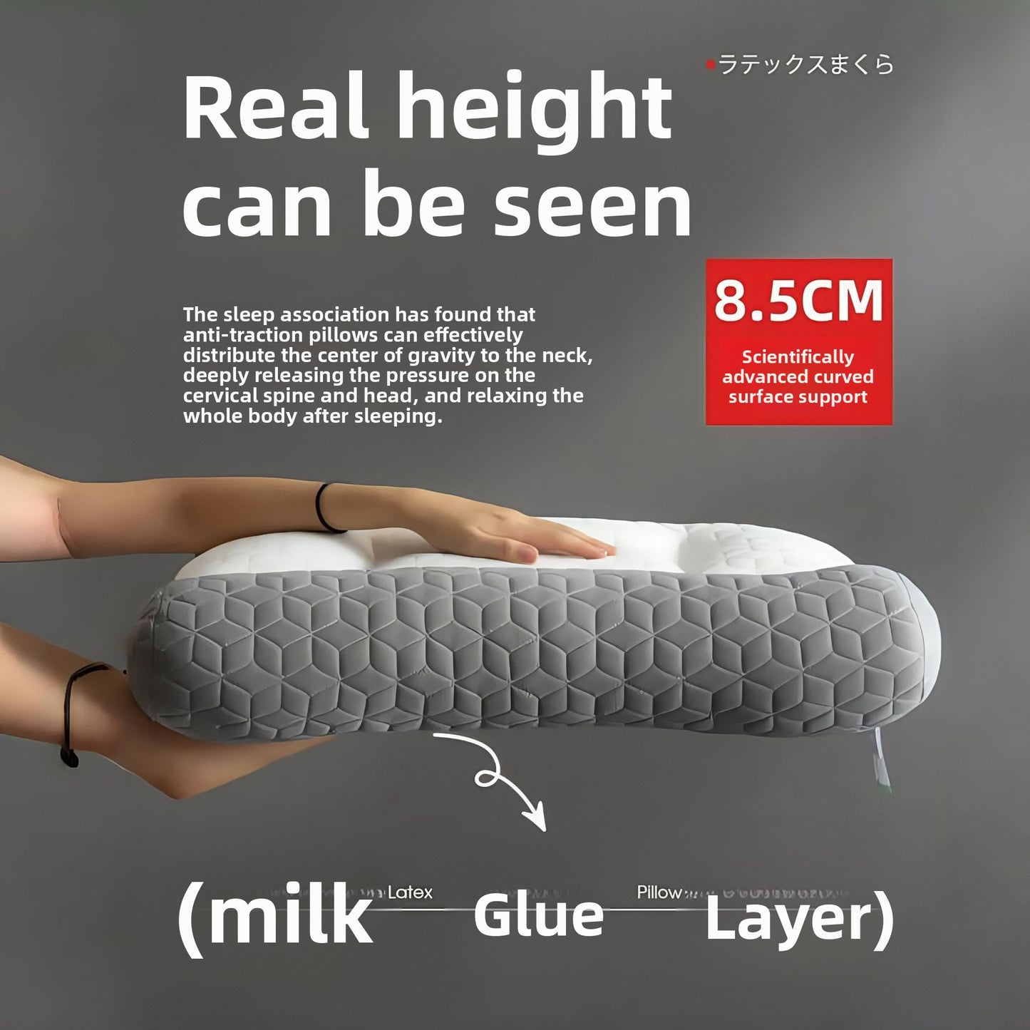 Ergonomic Latex Cervical Support Pillow