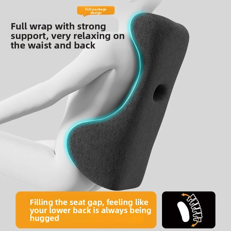 Ergonomic Lumbar Support Cushion with Memory Foam