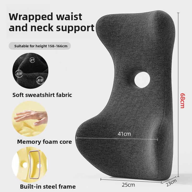 Ergonomic Lumbar Support Cushion with Memory Foam