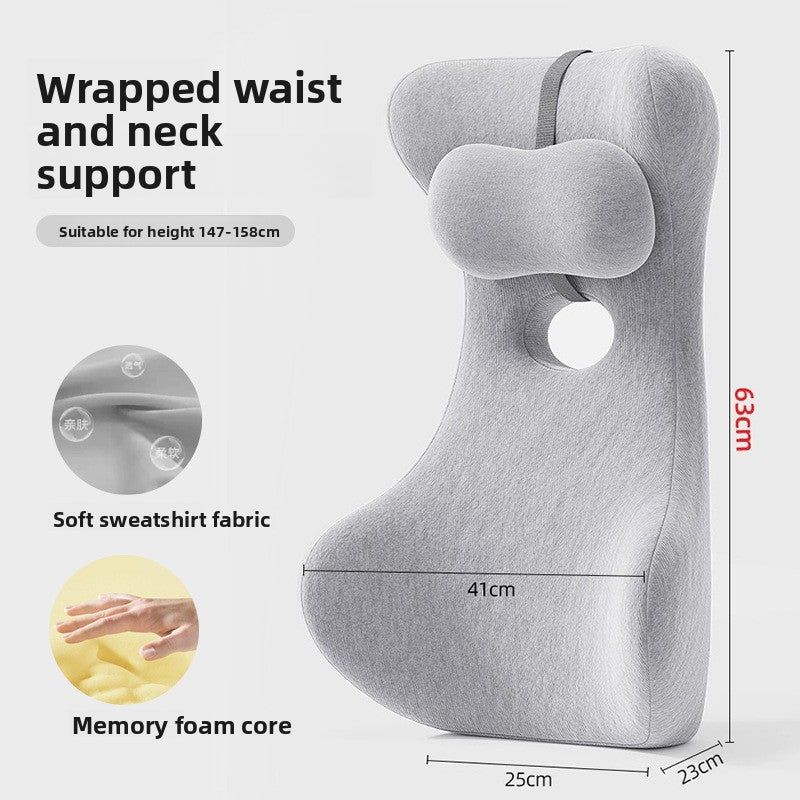 Ergonomic Lumbar Support Cushion with Memory Foam