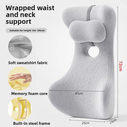 Ergonomic Lumbar Support Cushion with Memory Foam