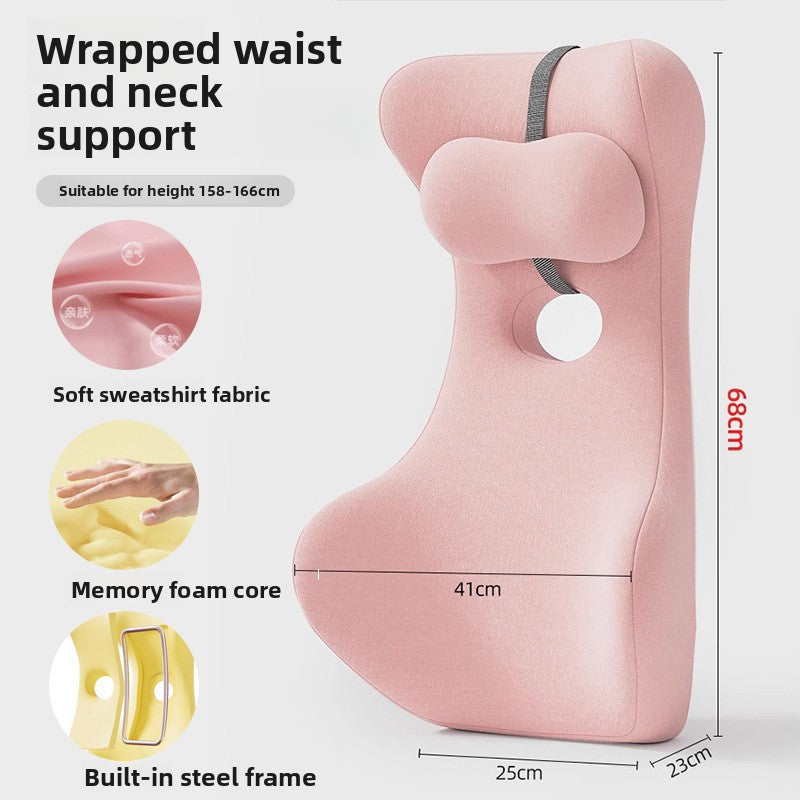 Ergonomic Lumbar Support Cushion with Memory Foam