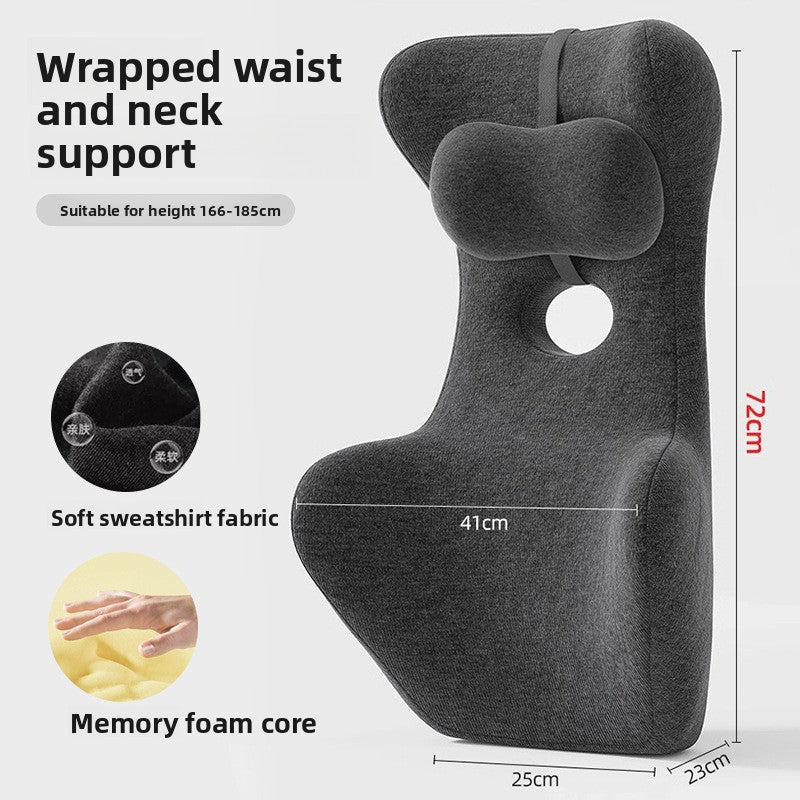 Ergonomic Lumbar Support Cushion with Memory Foam