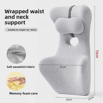Ergonomic Lumbar Support Cushion with Memory Foam