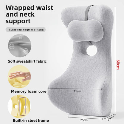 Ergonomic Lumbar Support Cushion with Memory Foam