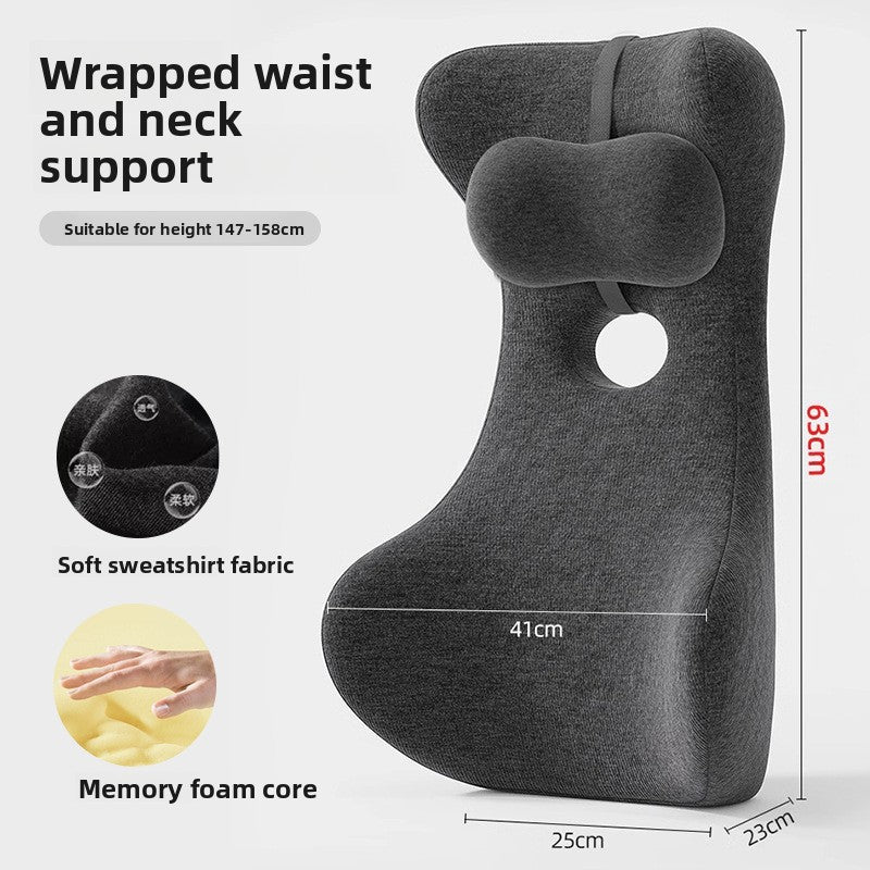 Ergonomic Lumbar Support Cushion with Memory Foam