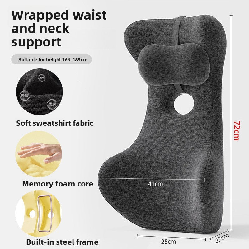 Ergonomic Lumbar Support Cushion with Memory Foam
