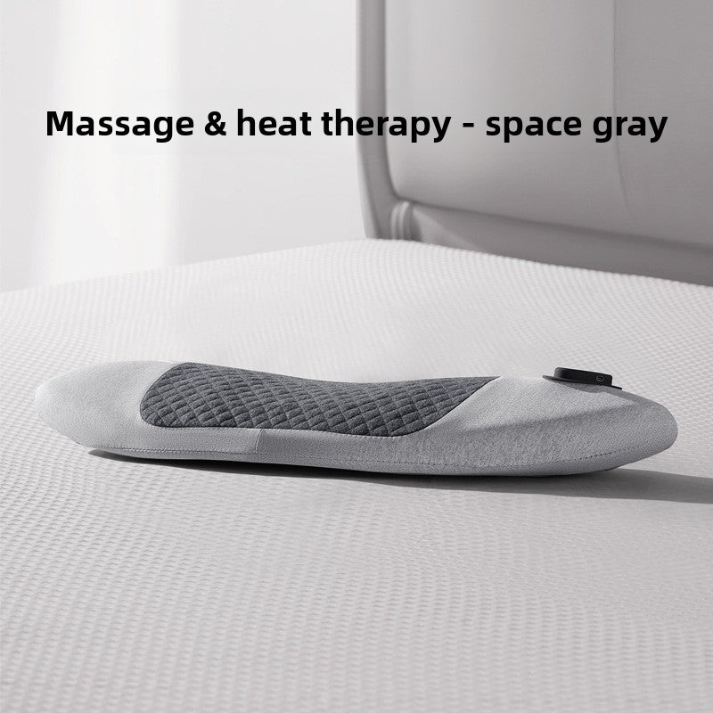 Ergonomic Lumbar Support Pillow with Heat and Massage