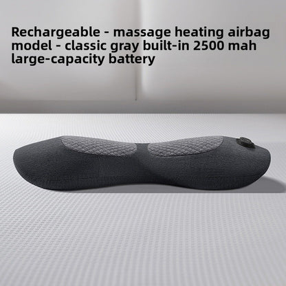 Ergonomic Lumbar Support Pillow with Heat and Massage