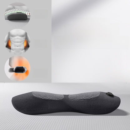 Ergonomic Lumbar Support Pillow with Heat and Massage