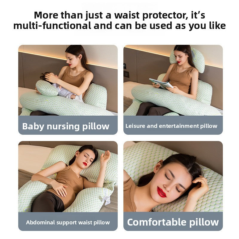 Ergonomic Maternity Support Pillow for Side Sleeping