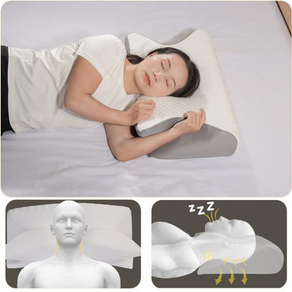 Ergonomic Memory Foam Butterfly Pillow