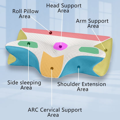 Ergonomic Memory Foam Butterfly Pillow