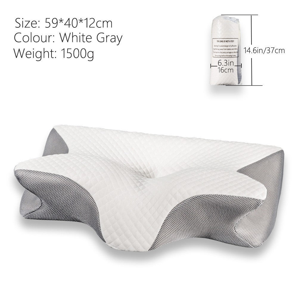 Ergonomic Memory Foam Butterfly Pillow