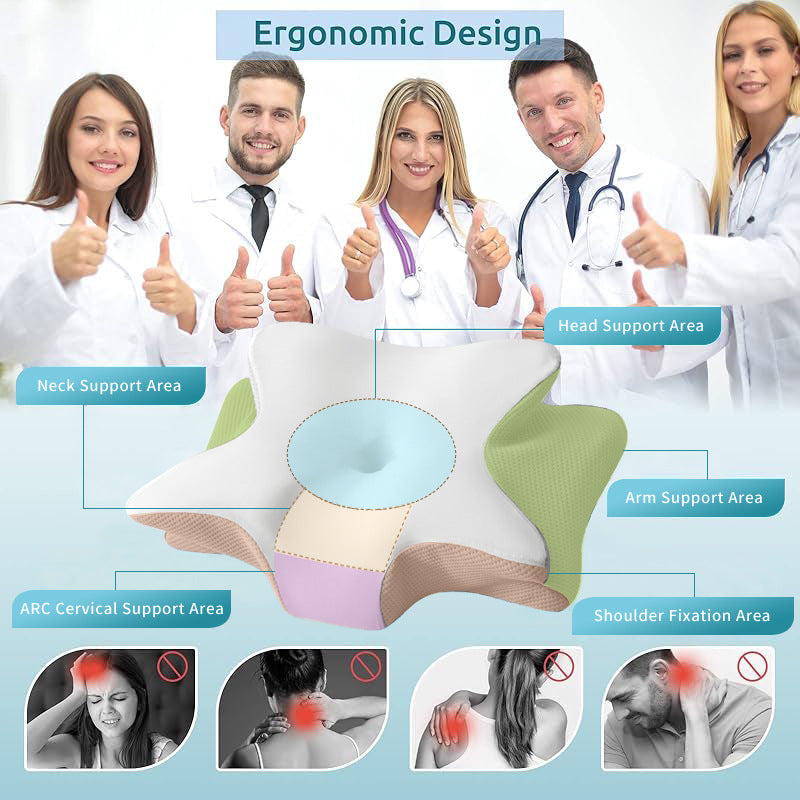 Ergonomic Memory Foam Cervical Pillow