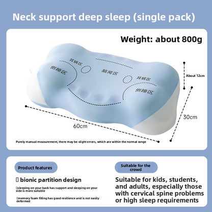 Ergonomic Memory Foam Cervical Support Pillow