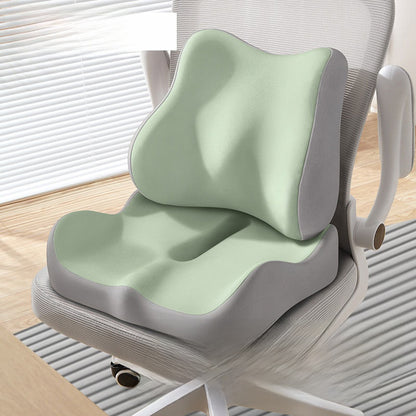 Ergonomic Memory Foam Lumbar and Seat Cushion