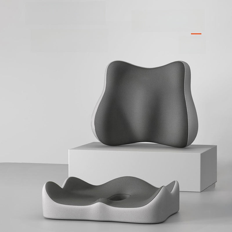 Ergonomic Memory Foam Lumbar and Seat Cushion