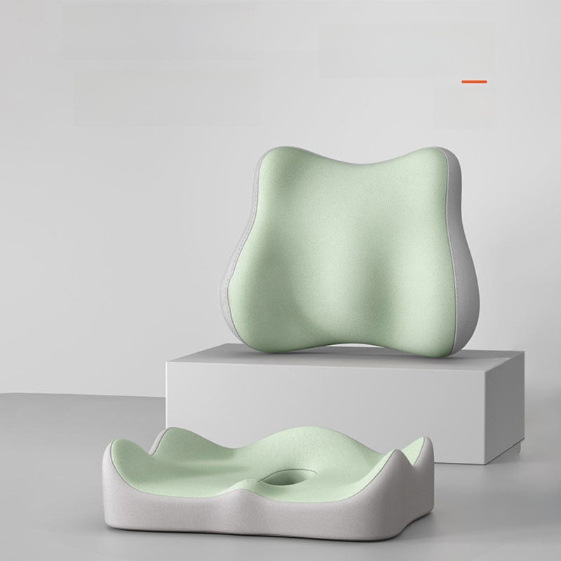 Ergonomic Memory Foam Lumbar and Seat Cushion