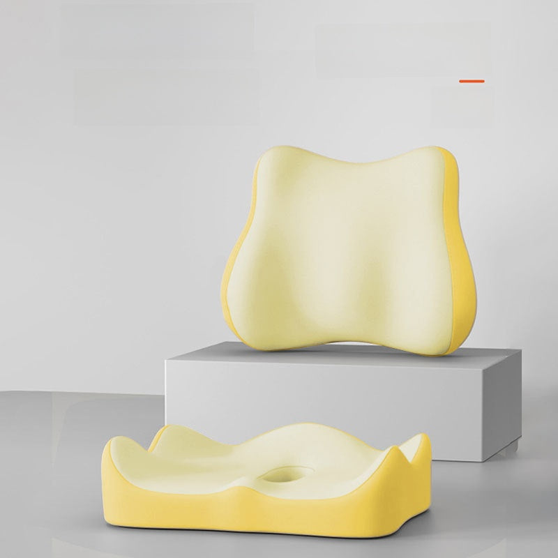 Ergonomic Memory Foam Lumbar and Seat Cushion