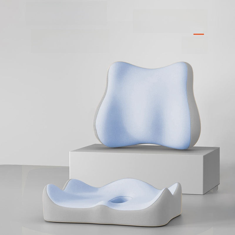 Ergonomic Memory Foam Lumbar and Seat Cushion