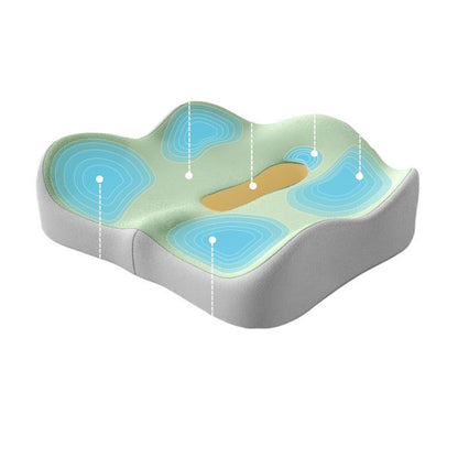 Ergonomic Memory Foam Lumbar and Seat Cushion
